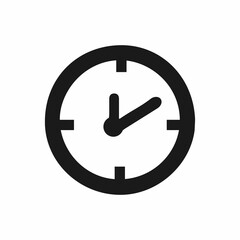 This is a clean, vector illustration of a clock face with hands showing a specific time.