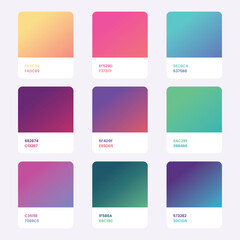 Cool Coloful Gradient Palettes