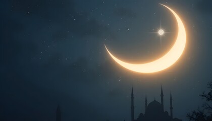 Naklejka premium Ramadhan Kareem muslim background. Generative AI