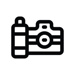 camera icon. vector line icon for your website, mobile, presentation, and logo design.