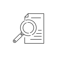 Auditing Vector Line Icon - Simple Thin Line Icon, Premium Quality Design Element