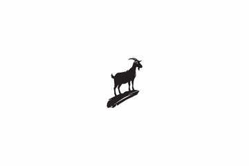 Goat vector silhouette image adobe illustrator..eps