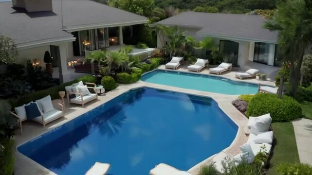 casa linda de luxo com piscina 