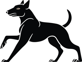 dog vectoer art and illustration