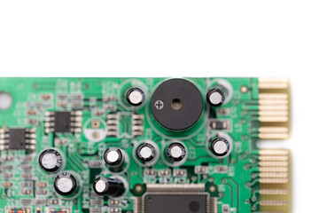 Digital Anatomy:  Circuit Board Close-Up with Integrated Circuit