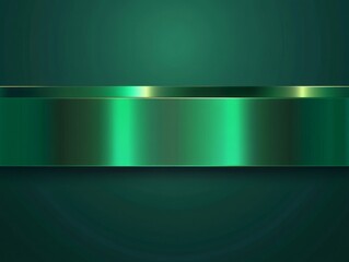 Obraz premium Abstract Green Metallic Band Background Design