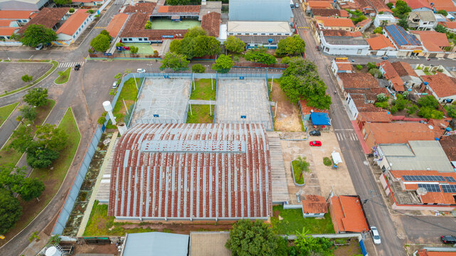 city ​​of paradise in tocantins, brazil, Ginasio in Center, futebol. Para&iacute;so do Tocantins, Brasil