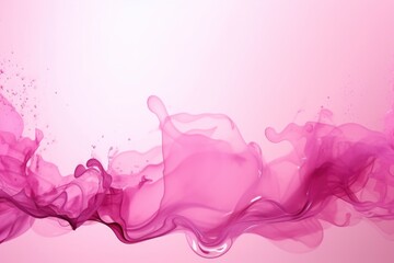 Pink water liquid splash