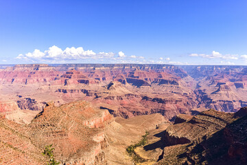 Grand Canyon and Clouds with a blue background Landscape 