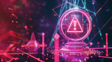 big neon colored exclamation mark