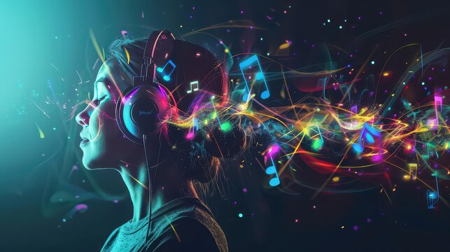 Personalized music playlists powered by AI-driven algorithms. 