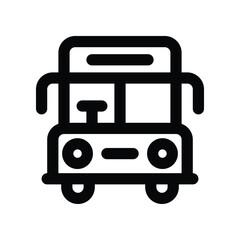 school bus icon. vector line icon for your website, mobile, presentation, and logo design.