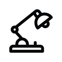 desk lamp icon. vector line icon for your website, mobile, presentation, and logo design.