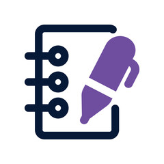 pen icon. vector dual tone icon for your website, mobile, presentation, and logo design.