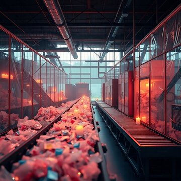 Recycled Plastic Paradise: Futuristic Sustainable Recycling and Creative Upcycling