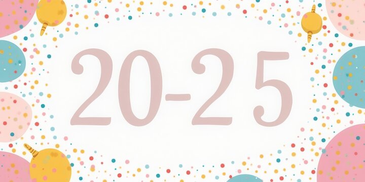 Festive 20-25 Celebration Background