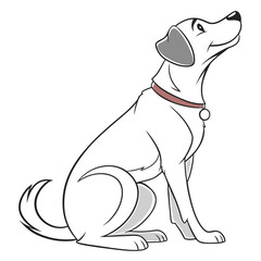 Fototapeta premium -combine-a-paw-print-with-a-small-dog-silhouette-i.eps