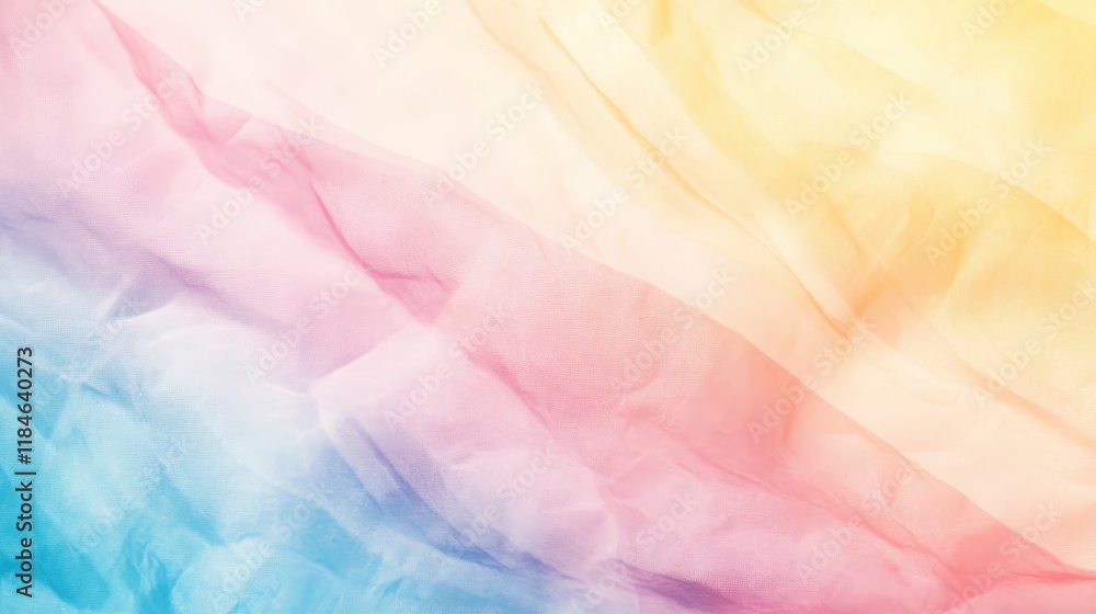 Poster a colorful, multi-colored fabric with a pattern of stripes and dots