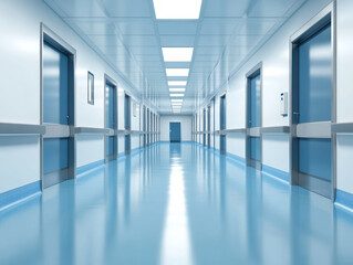 Obraz premium Empty hospital hall background