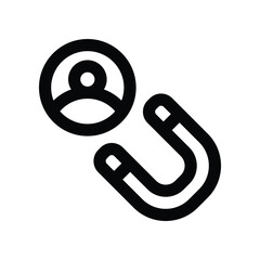 customer icon. vector line icon for your website, mobile, presentation, and logo design.