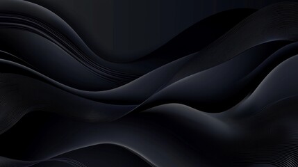 Obraz premium black abstract background design with waves