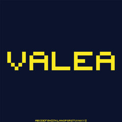 futuristic alphabet font vector set