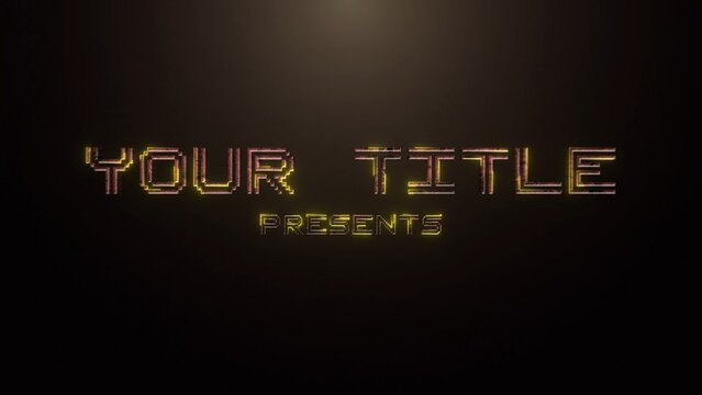 Powerful Lasers Steel Title & Text Intro