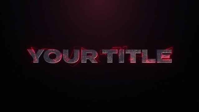 Grungy Epic Metal Title Intro