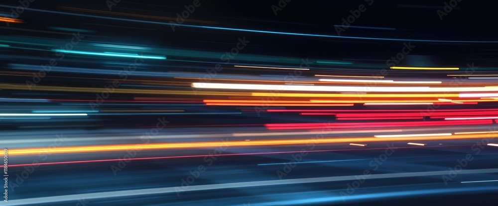 Poster abstract streaks of vibrant light dynamic and energetic captivating visual of motion and speed