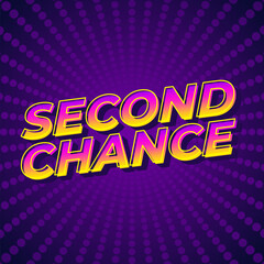 Second chance text effect for social media ads in square size