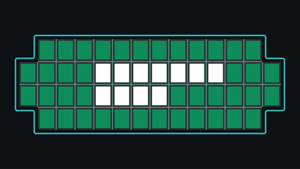 Game Show Board with Highlighted Tiles © magr80