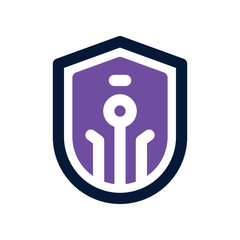 digital security icon. vector dual tone icon for your website, mobile, presentation, and logo design.