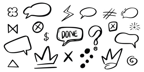 Collection of Hand-Drawn Doodles