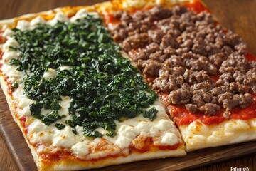 Healthy and Indulgent Pizza Slice Close-Up