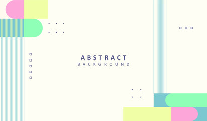 Elegant and simple abstract geometric background vector design with cute color