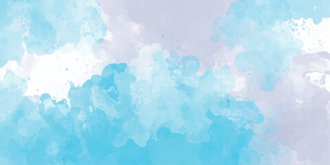 Blue and pink watercolor background Soft abstract texture cloud pattern painting backgrounds textured
