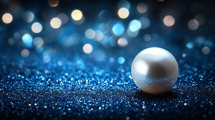 A single pearl resting gently on dark velvet, symbolizing purity, elegance, and quiet strength, offering a sense of calm and luxury in its simplicity

