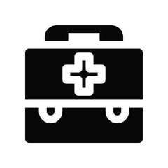 medical kit icon. vector glyph icon for your website, mobile, presentation, and logo design.