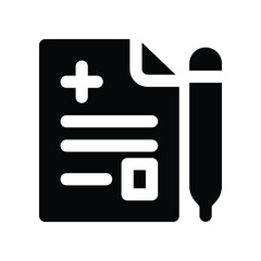 document icon. vector glyph icon for your website, mobile, presentation, and logo design.