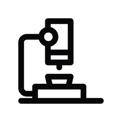 microscope icon. vector line icon for your website, mobile, presentation, and logo design.