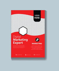 Digital marketing expert modern professional business flyer design