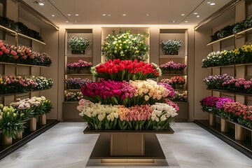 Colorful Flower Shop Display