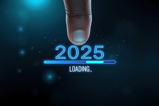 the finger is touching the 2020 date