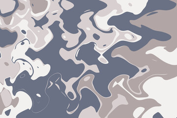 Blue brown beige doodle abstract background. Illustration for banner, poster, card