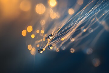 Dew Drops on Silken Threads