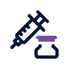 injecting icon. vector dual tone icon for your website, mobile, presentation, and logo design.