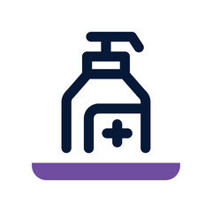 alcohol gel icon. vector dual tone icon for your website, mobile, presentation, and logo design.