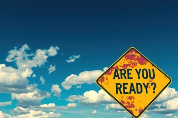Naklejka premium are you ready?