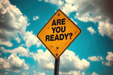 Naklejka premium are you ready?