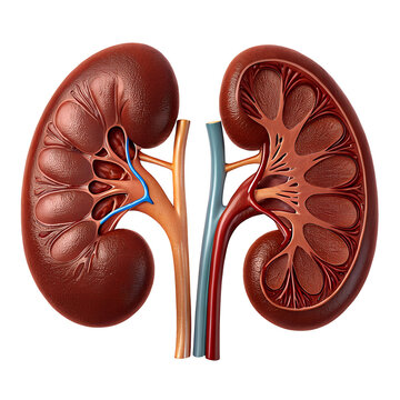 anatomical kidneys detailed brown medical clip art preview